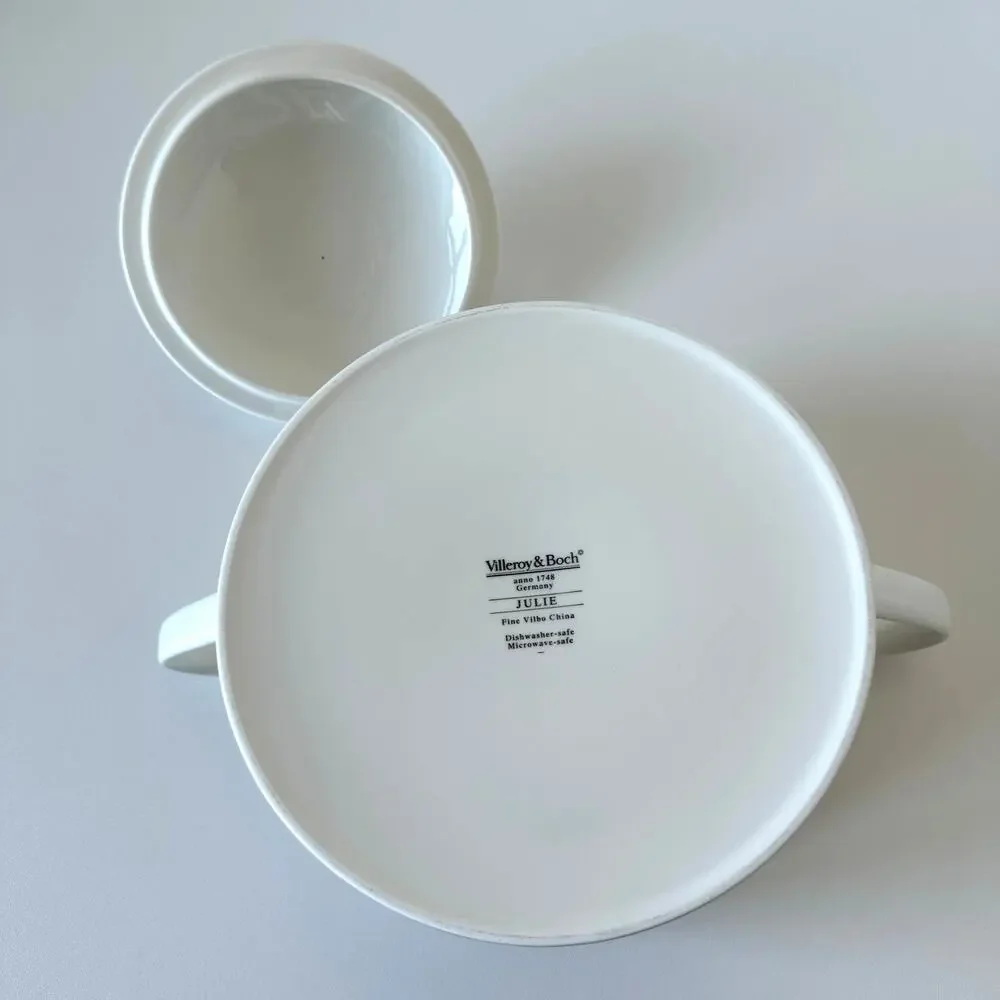 Vintage Villeroy & Boch Julie 2.5 Qt Round Covered Casserole Tureen w Lid